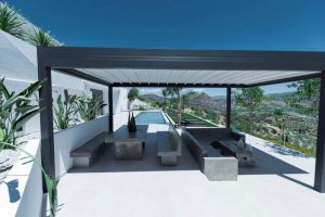 Retractable Bowed-roof Pergolas 28 Curved Retractable Pergolas